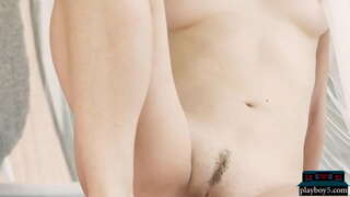 Petite nuori malli blondi osoittaa pois hänen hämmästyttävä tiukka elin, kuuma perse