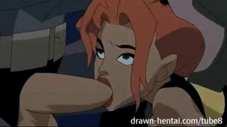 Batima e mulher Maravilha baise femme-aigle